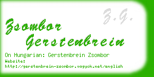 zsombor gerstenbrein business card